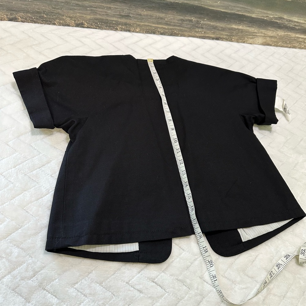 Euc $78 Martin & + And Osa Suit Coat Jacket Blazer Black Short Cuff Sleeve 2 XS - Picture 11 of 14